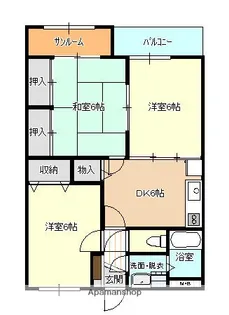シャトレー根塚 C棟【3階】の間取り