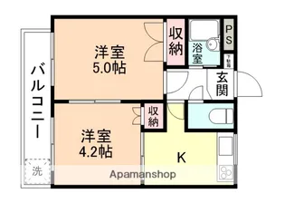 サンライズ新庄銀座【2階】の間取り