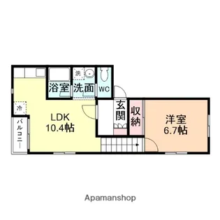 クレスタ金泉寺【2-A号室】の間取り