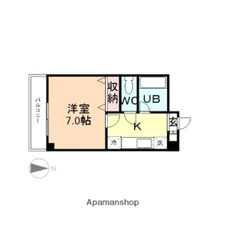 サントピア速星【202号室】の間取り
