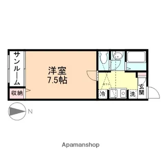 CELEB鵜坂【206号室】の間取り