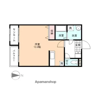 エクセルヒルズ A棟【101号室】の間取り