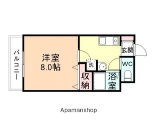 ヴィラコート金泉寺【2階】の間取り