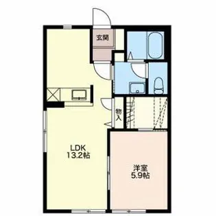 カーサ グランドゥール【1階】の間取り