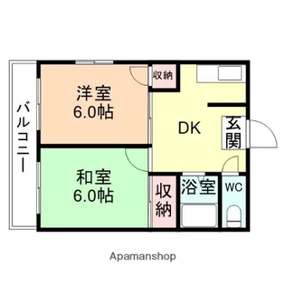 TOAマンション【206号室】の間取り