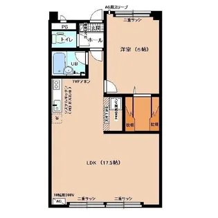 桑島ビルA【2階】の間取り