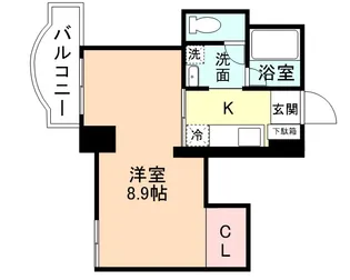 キャピタル平安【4階】の間取り