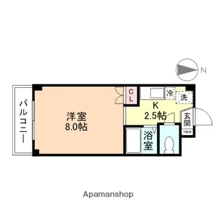 メディーナ杉谷21【208号室】の間取り