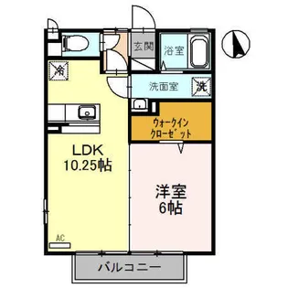 DーROOM大沢野【2階】の間取り