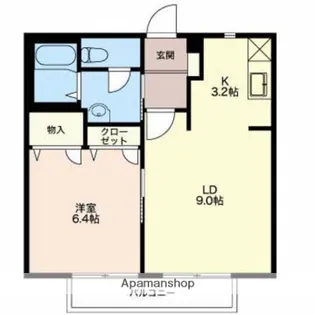 ボンヴォヤージュ【2階】の間取り
