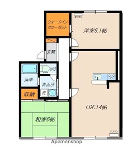 セジュール本郷新【1階】の間取り