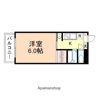 フィオーレ布瀬【2階】の間取り