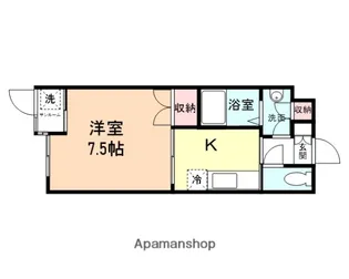 サンライズ呉羽茶屋町【306号室】の間取り
