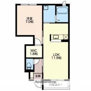 グランメゾン萌C【1階】の間取り