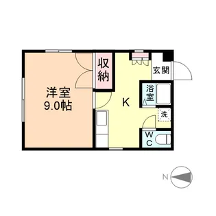 ハイツ長柄【302号室】の間取り