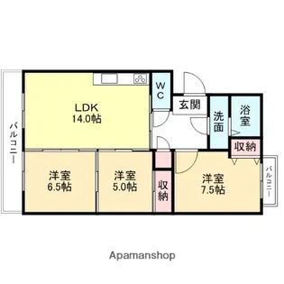 ルーチェ・ソラーレ【2階】の間取り