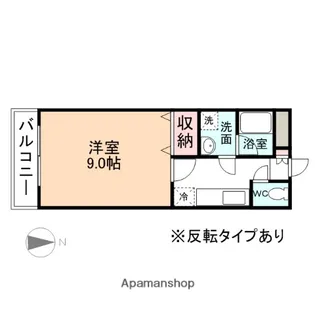 MAX布瀬【3階】の間取り