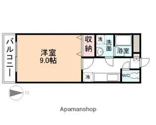 MAX布瀬【4階】の間取り