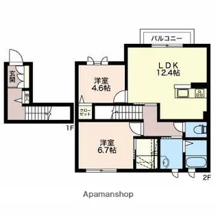 リラフォート【2階】の間取り