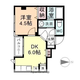 ペルレ平安【5階】の間取り