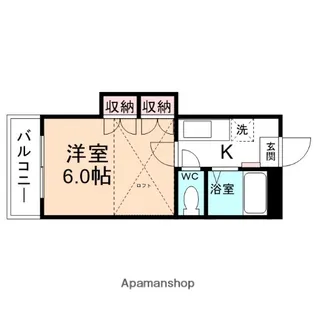 サンレオ安野屋【1階】の間取り