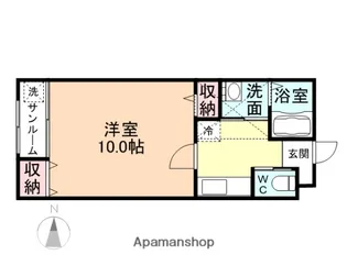 EARLS COURT A棟【A207号室】の間取り