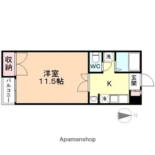 ガーデン【205号室】の間取り