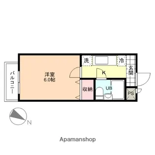 信開ドムス松川【3階】の間取り