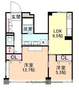 ライオンズマンション富山西町【11階】の間取り