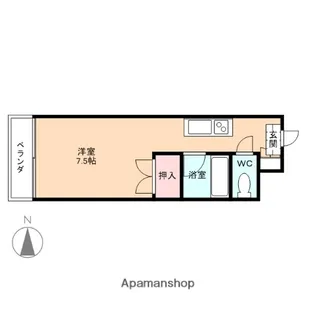 サンビレッジ【206号室】の間取り