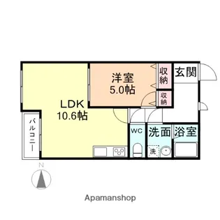 ハートフルマンションシンシア【3階】の間取り
