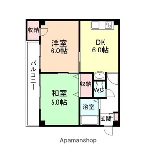 ファミリオ長柄【1階】の間取り