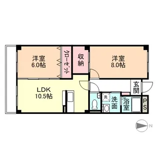 カーサエスペランサⅢ【2階】の間取り
