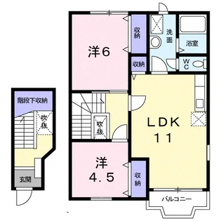 アンジェリーナ【2階】の間取り