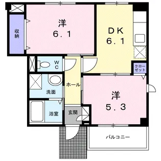 メープル ハイム【1階】の間取り
