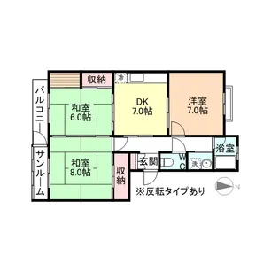コーポアサノ【105号室】の間取り