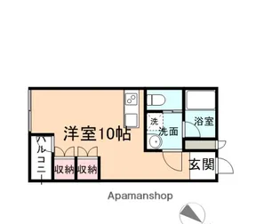 清里マンション五福A棟【101号室】の間取り