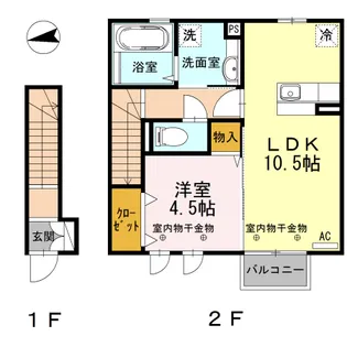 リシェス・オカザキⅥ【2階】の間取り