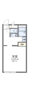 レオパレスフォレスト【208号室】の間取り