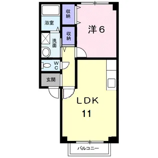 ユングフラオ【2階】の間取り