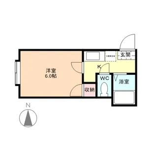 セサミ五福【202号室】の間取り