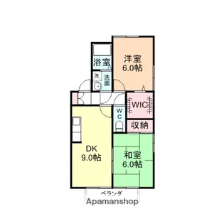 ファミール上赤江【A202号室】の間取り