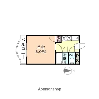 シティハイツ安野屋【1階】の間取り