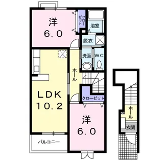 クラシオン ヴェールⅡ【2階】の間取り