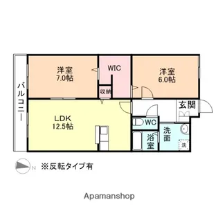エスポワール藤の木【2階】の間取り
