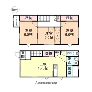ピサリ豊田【1階】の間取り