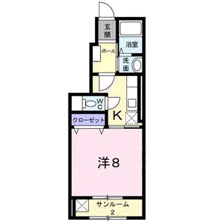 ルメルシエ【1階】の間取り