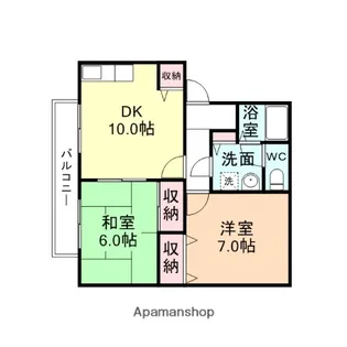 セジュール窪C棟【1階】の間取り