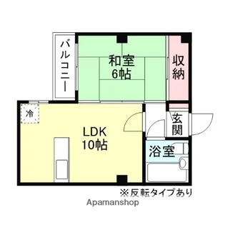 PIER辰巳【4階】の間取り