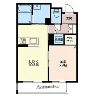 1LDKの間取り画像